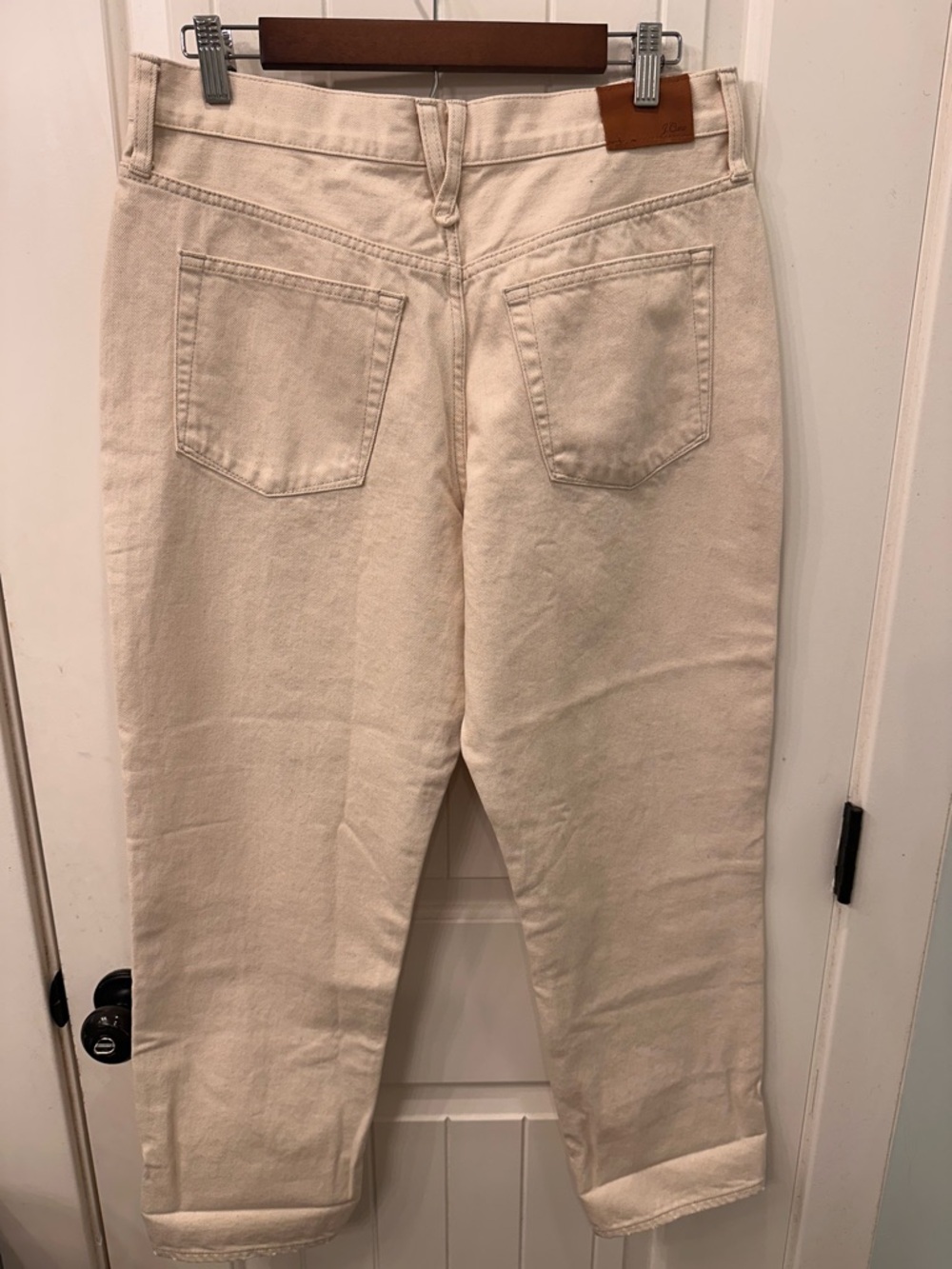 J.Crew Slouchy Boyfriend Jeans Size 29 New Without Tags Ecru Cream White - Picture 3 of 6